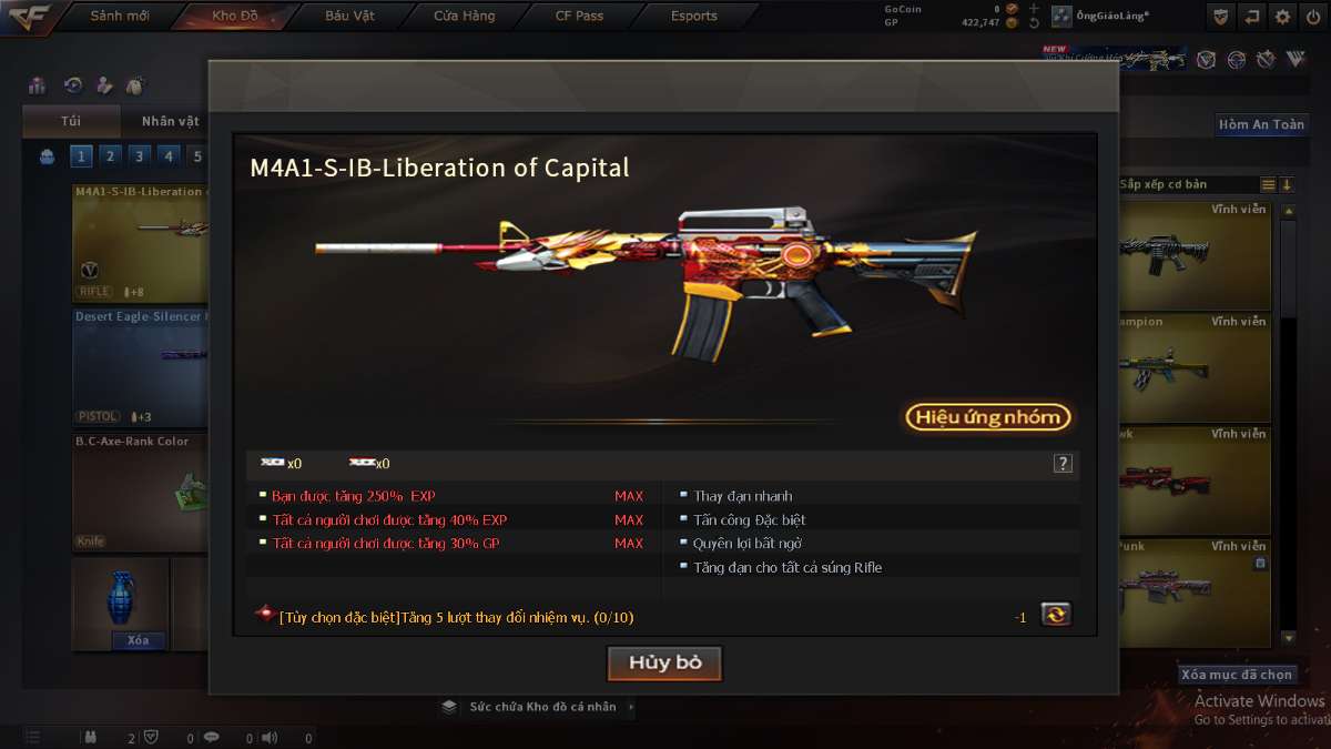 shop acc cf uy tin gia re